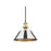 Golden Orwell 10" Wide Medium Pendant, Champagne Bronze/Chrome