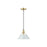 Golden Orwell 10" Wide Medium Pendant, Champ Bronze/Dusky Blue - 3306-MBCB-DB