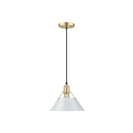 Golden Orwell 10" Wide Medium Pendant, Champ Bronze/Dusky Blue - 3306-MBCB-DB