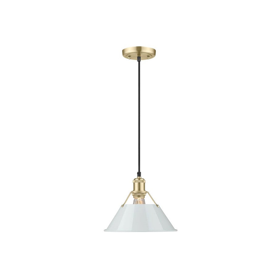 Golden Orwell 10" Wide Medium Pendant, Champ Bronze/Dusky Blue - 3306-MBCB-DB
