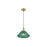 Golden Orwell 10" Wide Medium Pendant, Champ Bronze/Pine Green