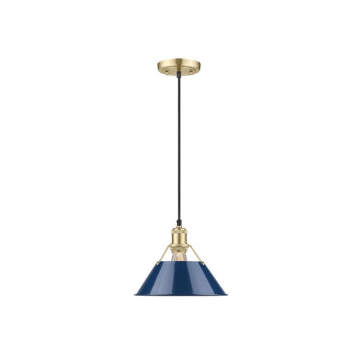 Golden Orwell 10" Wide Medium Pendant, Bronze/Matte Navy - 3306-MBCB-NVY
