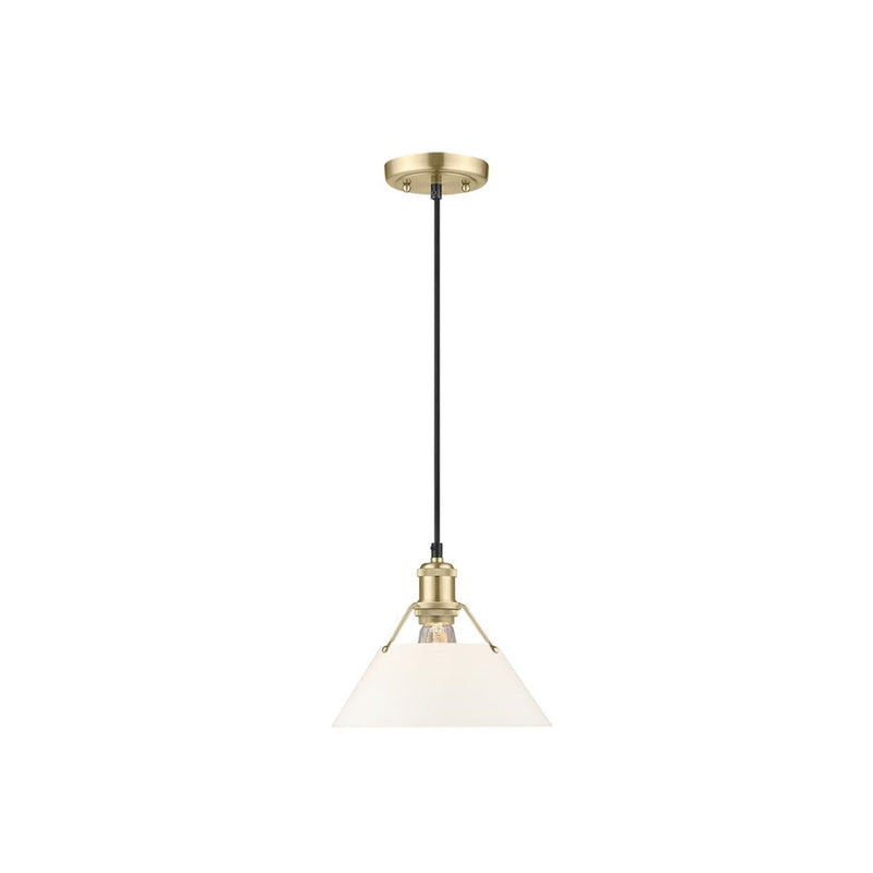 Golden Orwell 10" Wide Medium Pendant, Champ Bronze/Opal Glass - 3306-MBCB-OP