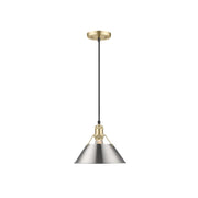 Golden Orwell 10" Wide Medium Pendant, Champagne Bronze/Pewter - 3306-MBCB-PW