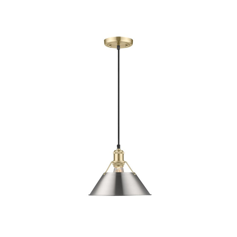 Golden Orwell 10" Wide Medium Pendant, Champagne Bronze/Pewter - 3306-MBCB-PW