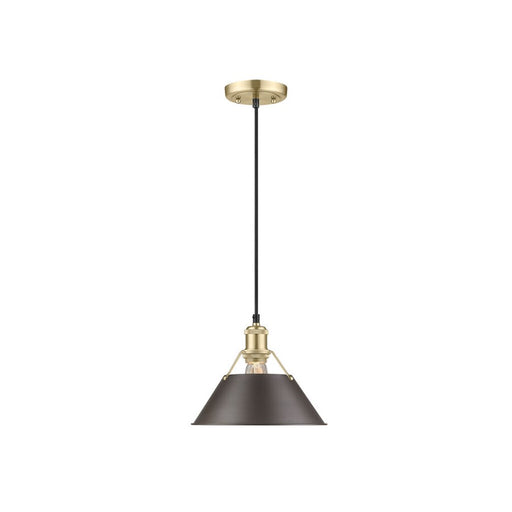 Golden Orwell 10" Wide Medium Pendant, Bronze/Rubbed Bronze - 3306-MBCB-RBZ