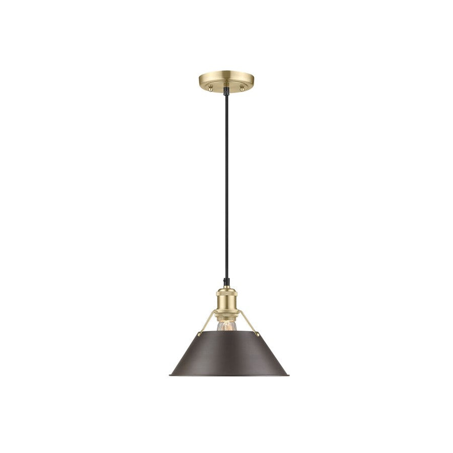 Golden Orwell 10" Wide Medium Pendant, Bronze/Rubbed Bronze - 3306-MBCB-RBZ