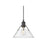 Golden Orwell 10" Wide Medium Pendant, Matte Black/Clear Glass