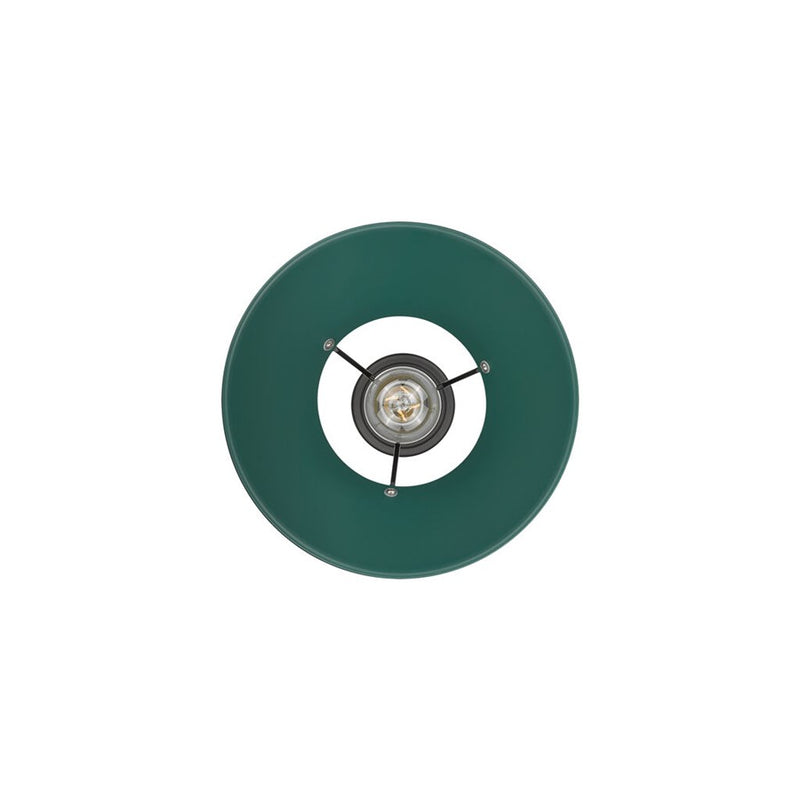 Golden Orwell 10" Wide Medium Pendant, Matte Black/Pine Green