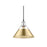 Golden Orwell 10" Wide Medium Pendant, Chrome/Champagne Bronze
