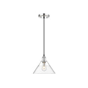Golden Orwell 10" Wide Medium Pendant, Chrome/Clear Glass - 3306-MCH-CLR