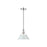 Golden Lighting Orwell 10" Wide Medium Pendant, Chrome/Dusky Blue - 3306-MCH-DB