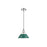 Golden Lighting Orwell 10" Wide Medium Pendant, Chrome/Pine Green - 3306-MCH-GN