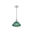 Golden Lighting Orwell 10" Wide Medium Pendant, Chrome/Pine Green