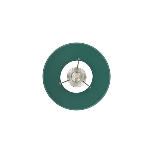 Golden Lighting Orwell 10" Wide Medium Pendant, Pewter/Pine Green
