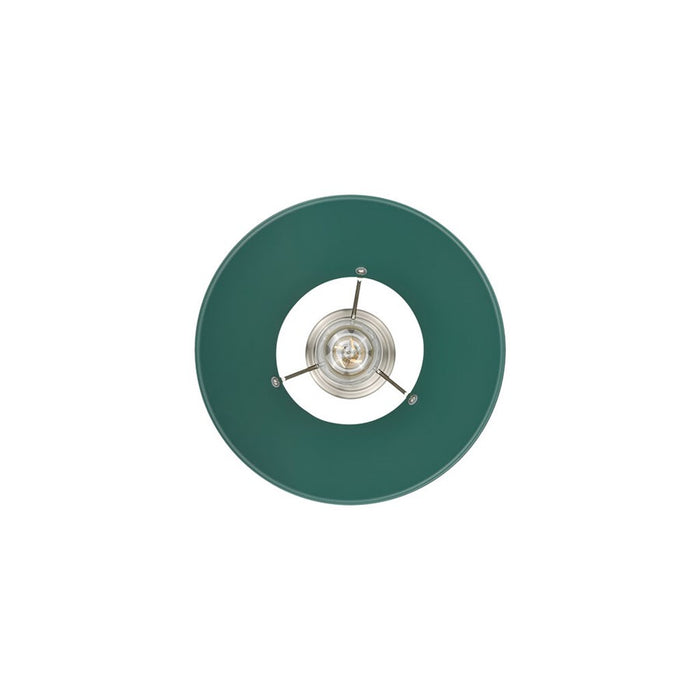Golden Lighting Orwell 10" Wide Medium Pendant, Pewter/Pine Green