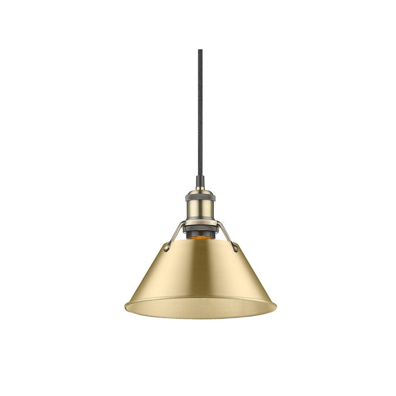 Golden Orwell 7.5" W Small Pendant, Aged Brass/Champagne Bronze