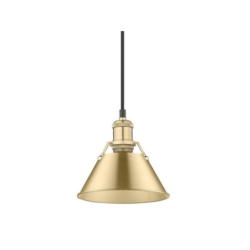 Golden Orwell 7.5" Wide Small Pendant, Brushed Champagne Bronze