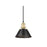Golden Orwell 7.5" Wide Small Pendant, Champ Bronze/Matte Black