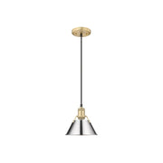 Golden Orwell 7.5" Wide Small Pendant, Champagne Bronze/Chrome - 3306-SBCB-CH