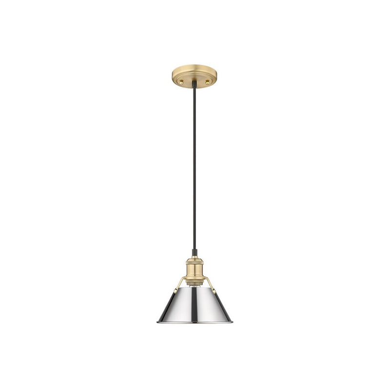 Golden Orwell 7.5" Wide Small Pendant, Champagne Bronze/Chrome - 3306-SBCB-CH