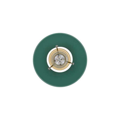 Golden Orwell 7.5" W Small Pendant, Champagne Bronze/Pine Green