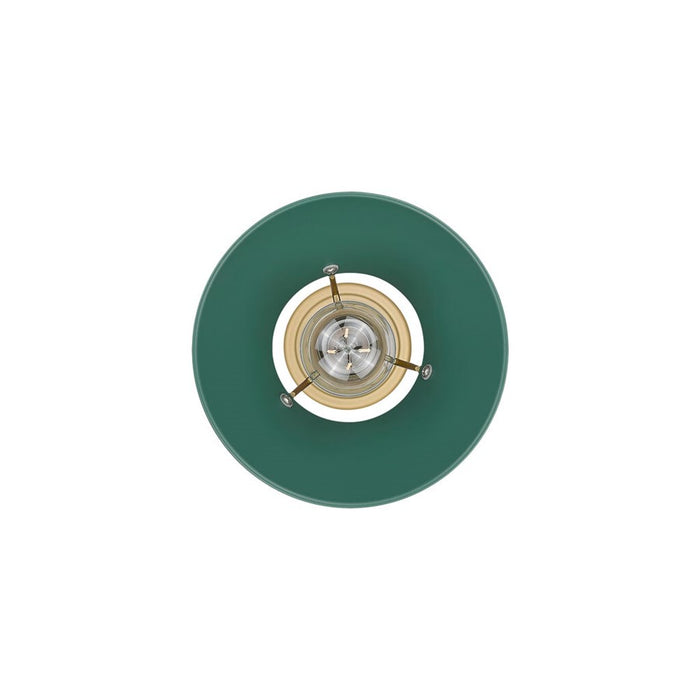Golden Orwell 7.5" W Small Pendant, Champagne Bronze/Pine Green
