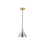 Golden Orwell 7.5" Wide Small Pendant, Champagne Bronze/Pewter - 3306-SBCB-PW