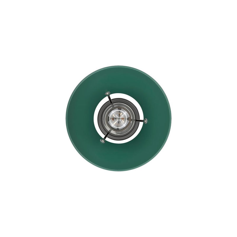 Golden Orwell 7.5" Wide Small Pendant, Matte Black/Pine Green
