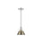 Golden Lighting Orwell 7.5" Wide Small Pendant, Chrome/Aged Brass - 3306-SCH-AB