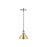 Golden Orwell 7.5" Wide Small Pendant, Chrome/Champagne Bronze - 3306-SCH-BCB