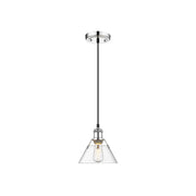 Golden Orwell 7.5" Wide Small Pendant, Chrome/Clear Glass - 3306-SCH-CLR