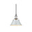 Golden Lighting Orwell 7.5" Wide Small Pendant, Chrome/Dusky Blue