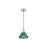 Golden Lighting Orwell 7.5" Wide Small Pendant, Pewter/Pine Green