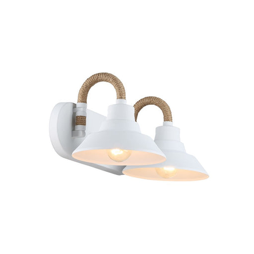 Golden Journey 2-Light Vanity Light, Natural White/Natural White