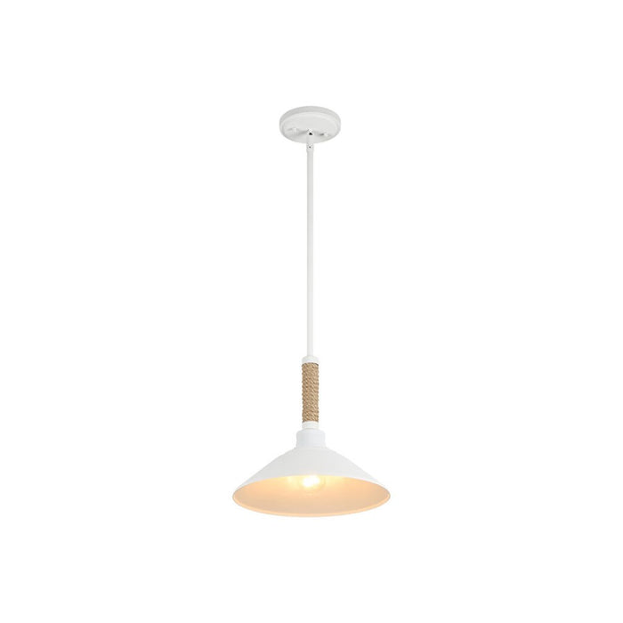 Golden Lighting Journey 1-Light Pendant, Natural White/Natural White