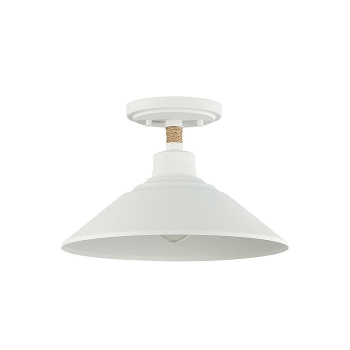 Golden Journey 1-Light Semi-Flush, Natural White/Natural White