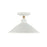 Golden Journey 1-Light Semi-Flush, Natural White/Natural White