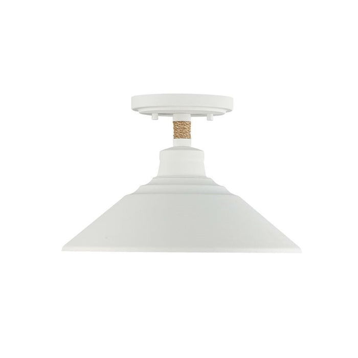 Golden Journey 1-Light Semi-Flush, Natural White/Natural White
