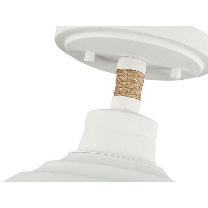 Golden Journey 1-Light Semi-Flush, Natural White/Natural White