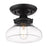 Golden Lighting Nash 1 Light Semi-Flush, Aged Brass