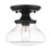 Golden Lighting Nash 1 Light Semi-Flush, Aged Brass