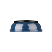 Golden Duncan 14-Light Chandelier, Matte Black/Navy Blue - 3602-14BLK-NVY