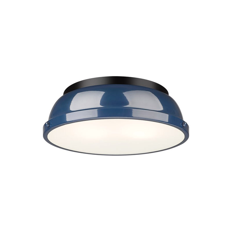 Golden Duncan 14-Light Chandelier, Matte Black/Navy Blue