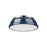 Golden Lighting Duncan 14-Light Chandelier, Chrome/Navy Blue