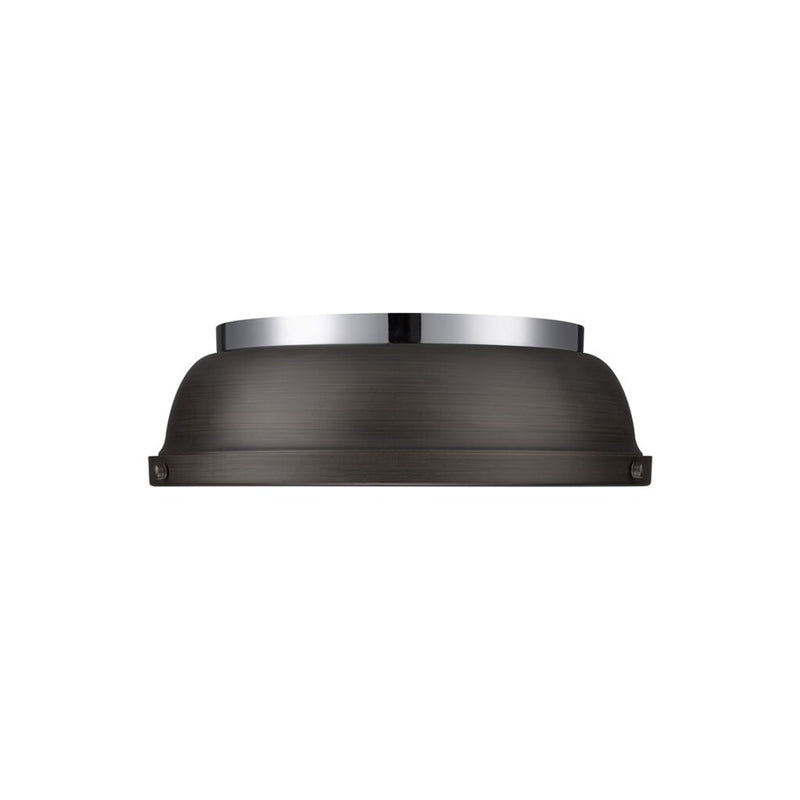 Golden Lighting Duncan 14-Light Chandelier, Chrome/Rubbed Bronze - 3602-14CH-RBZ