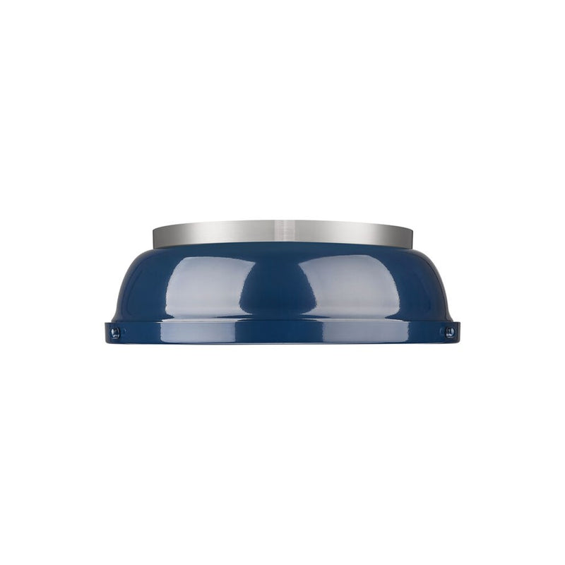 Golden Lighting Duncan 14-Light Chandelier, Pewter/Navy Blue - 3602-14PW-NVY