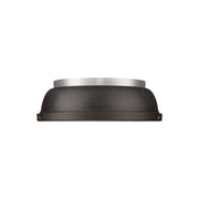 Golden Lighting Duncan 14-Light Chandelier, Pewter/Rubbed Bronze - 3602-14PW-RBZ