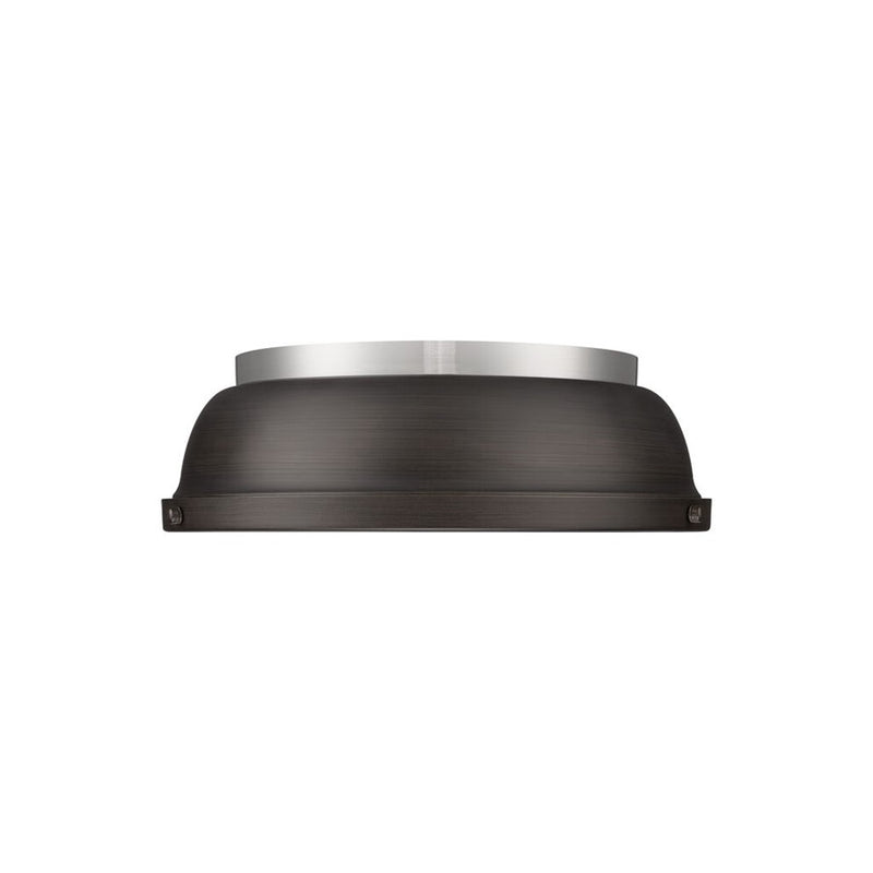 Golden Lighting Duncan 14-Light Chandelier, Pewter/Rubbed Bronze - 3602-14PW-RBZ