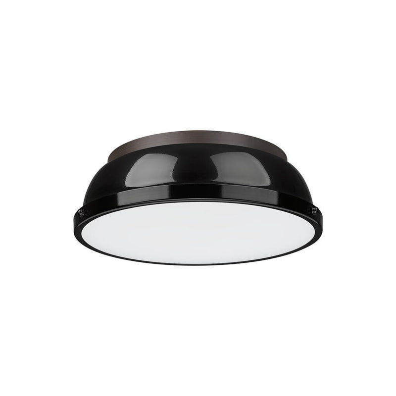Golden Duncan 14-Light Chandelier, Rubbed Bronze/Matte Black